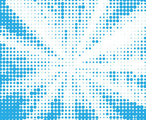 Vector Blue Halftone Background