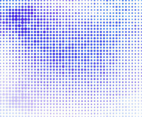Vector Blue Halftone Background