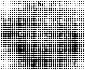 Vector Black Halftone Background