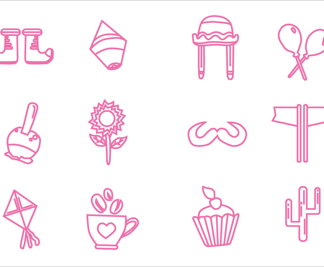 Festa Junina Stroke Line