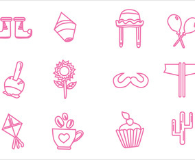 Festa Junina Stroke Line