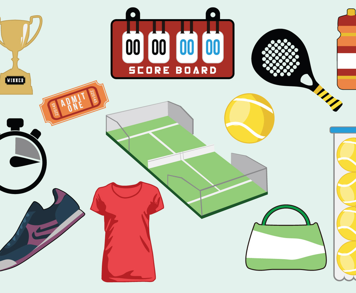Tennis Icon Vector Set