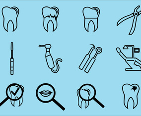 Dental Icon Vector Pack