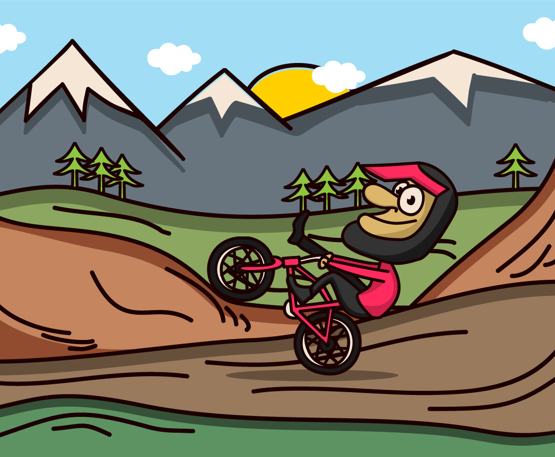 Mountain Bike Vector