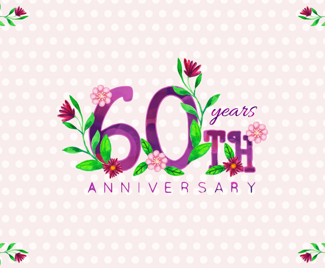Free Vector 60th Years Anniversary