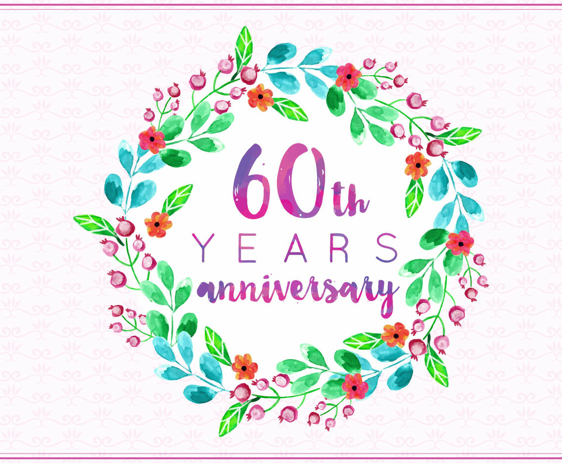 Free Vector 60th Years Anniversary