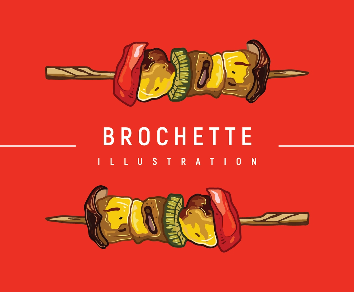 Brochette Illustration