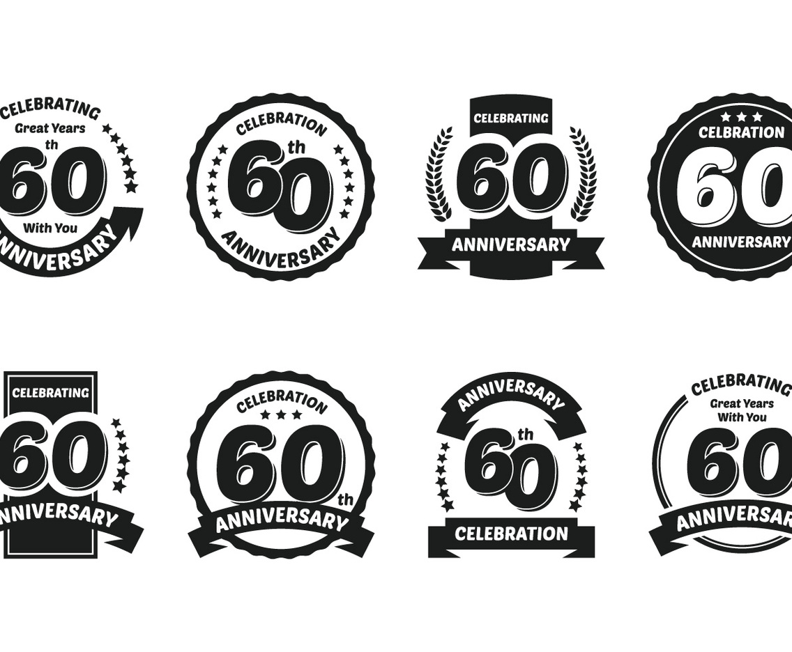 60th Badges