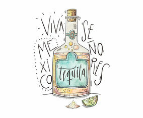 Mexico Tequila Illustration