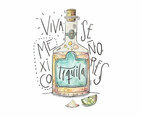 Mexico Tequila Illustration