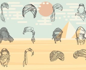 Turban Headers Eastern People