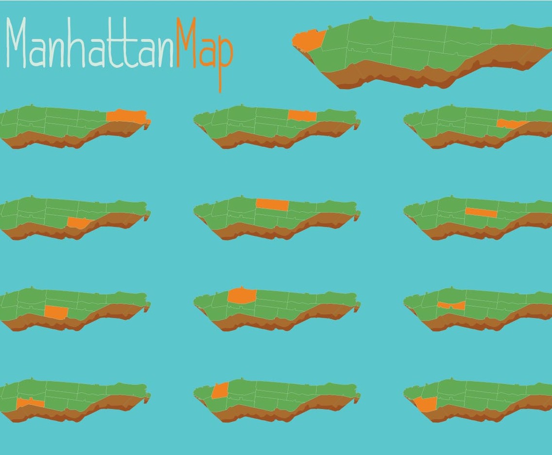 Free Vector Manhattan Map