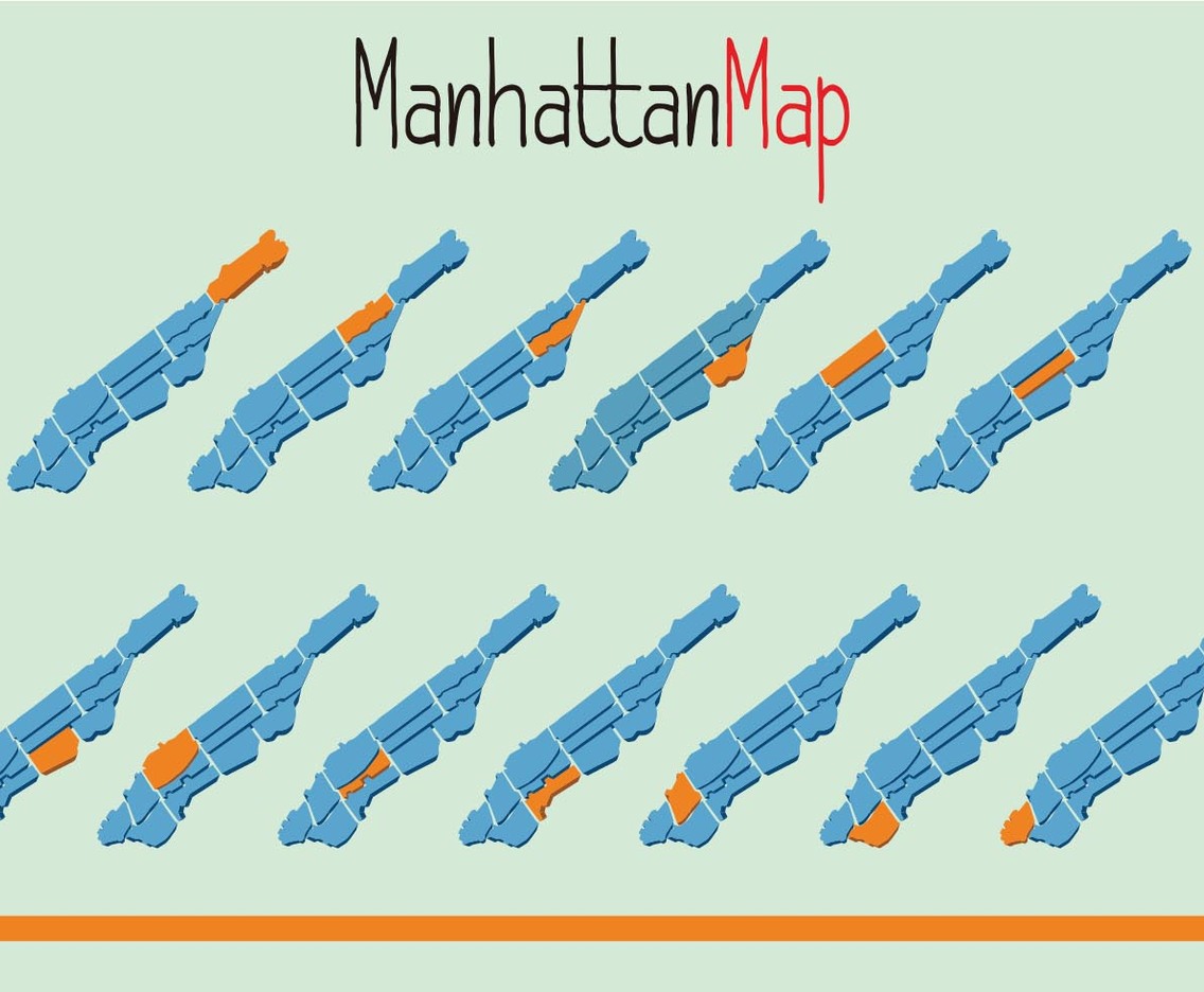 Vector of Manhattam Map