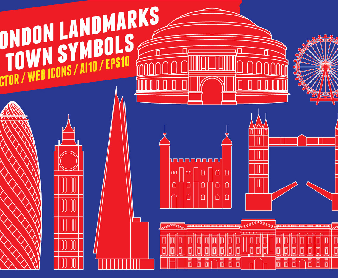 London Landmarks  Town Symbols