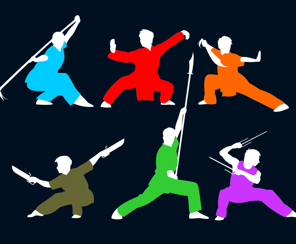 Wushu Pose Free Vector