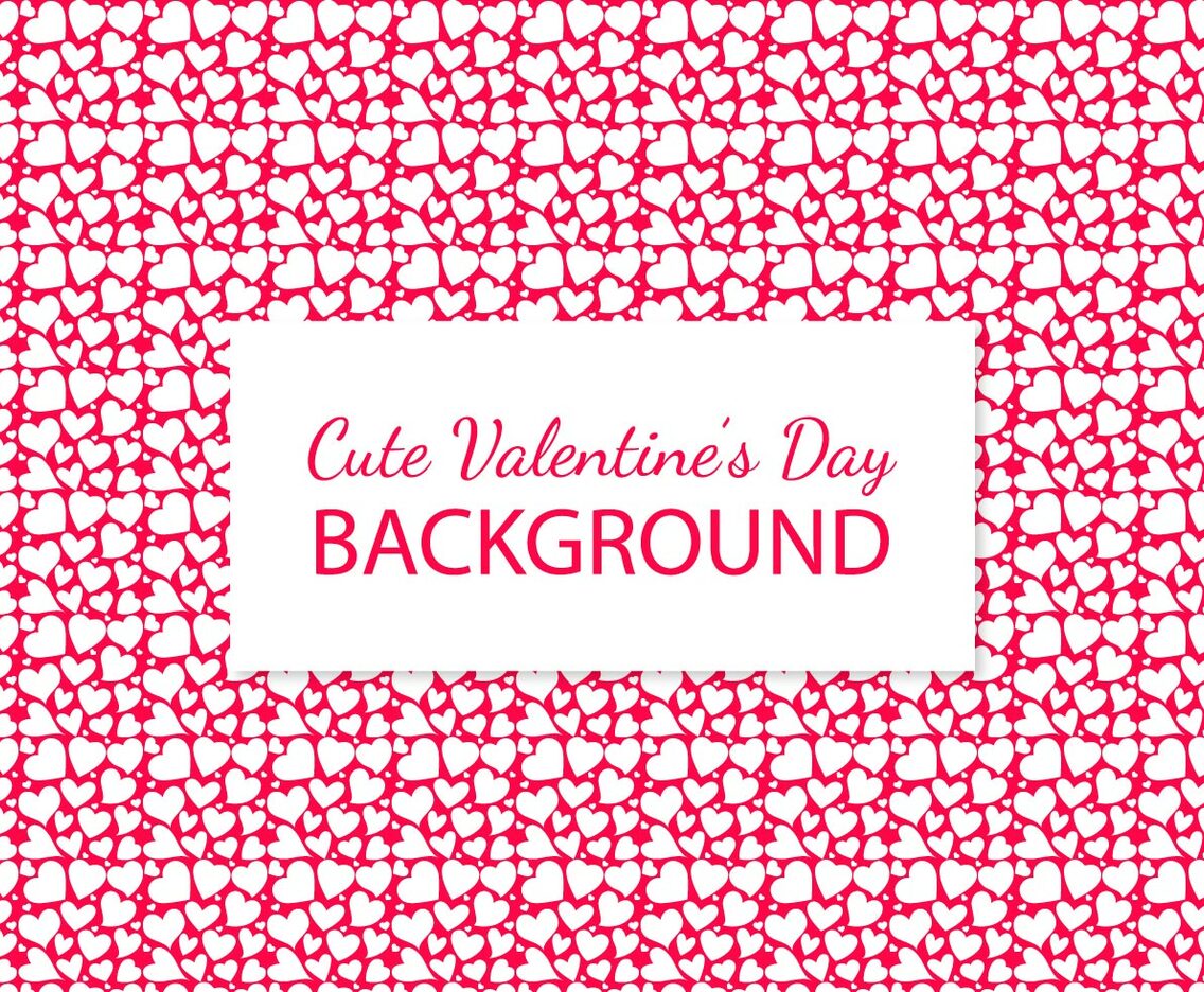 Cute Heart Pattern Background