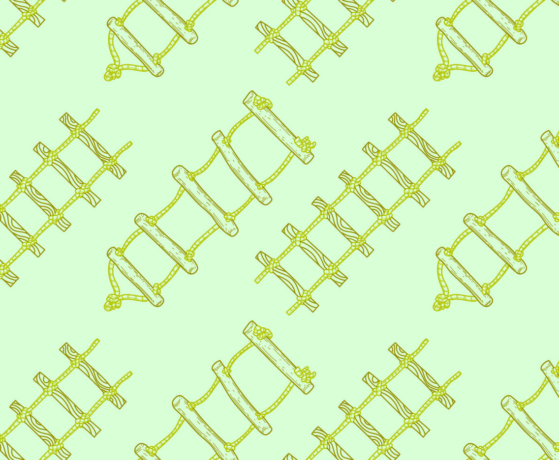 Free Rope Ladder Seamless Pattern Vector Illustration