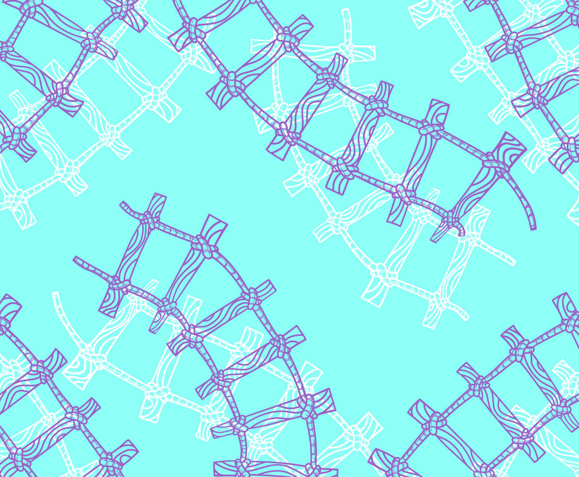 Free Rope Ladder Vector Illustration