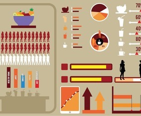 Match Inforgraphics Free infographics set - Vector Art