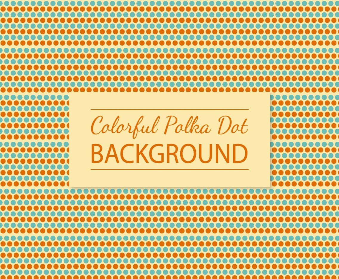Colorful Polka Dot Background