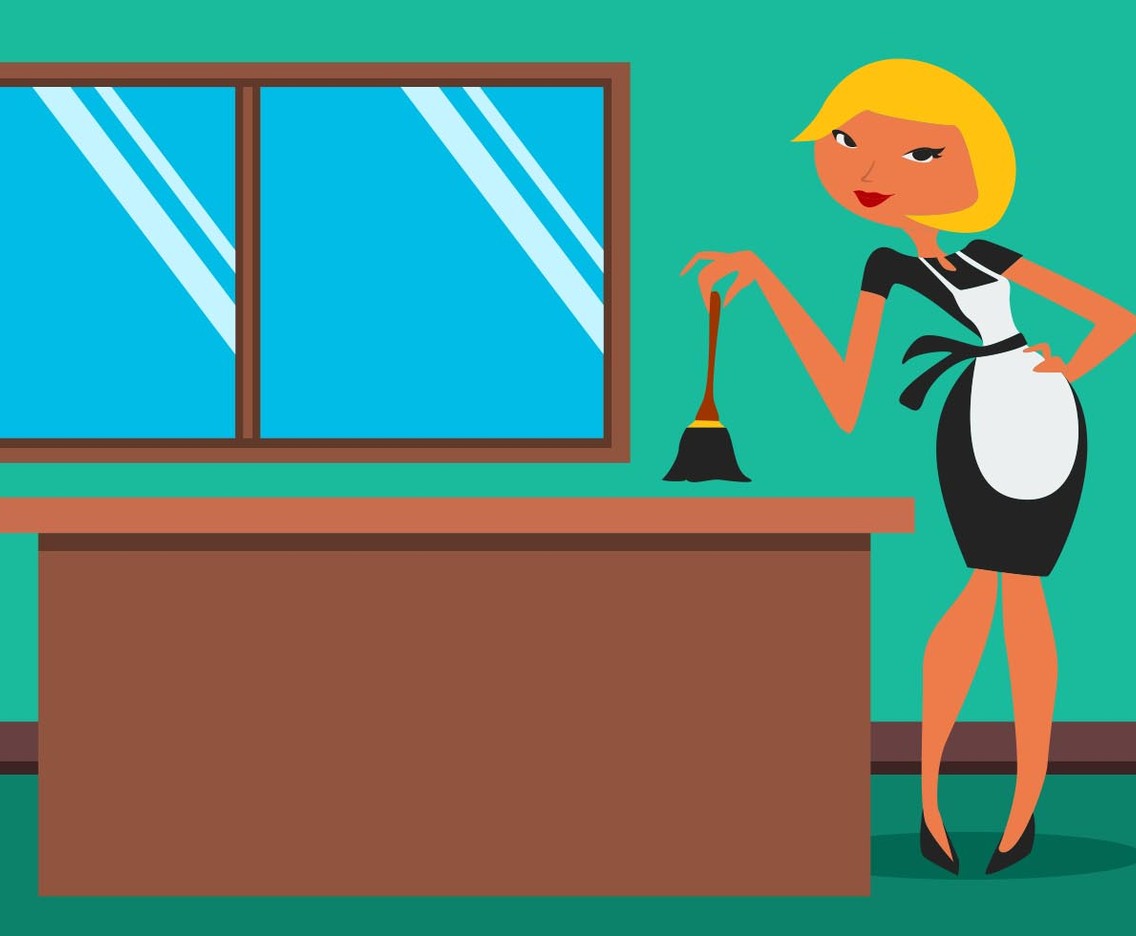 Illustration Of Cute French Maid