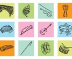 Hand Drawn Music Instrument