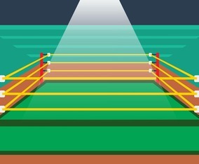 Illustration Of Wrestling Ring