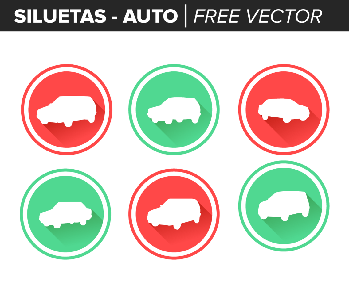 Siluetas Auto Free Vector