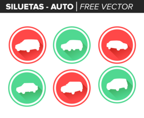 Siluetas Auto Free Vector