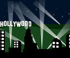 Hollywood Landscape At Night