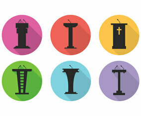 Lectern Vector