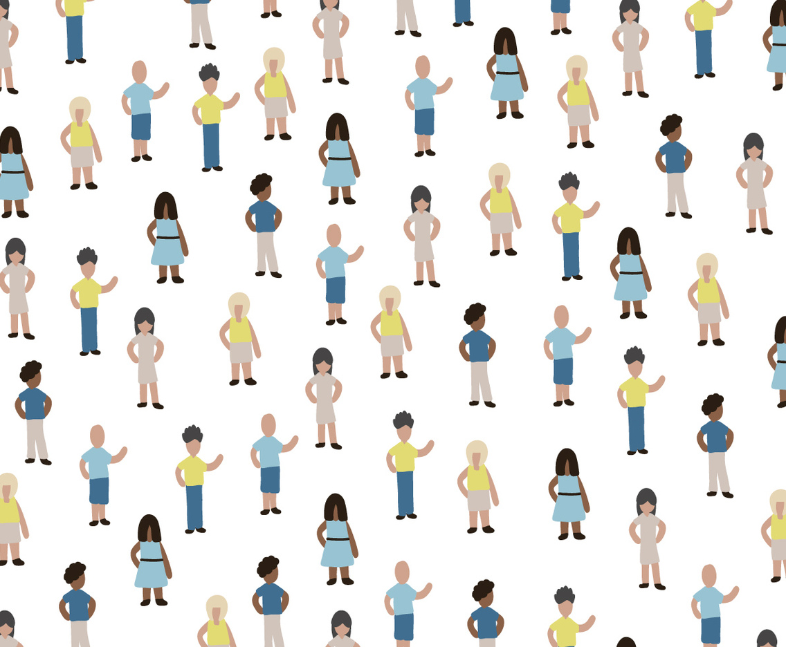 Miniatura de Personas Vector Pattern