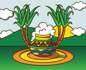 Illustration Of Pongal