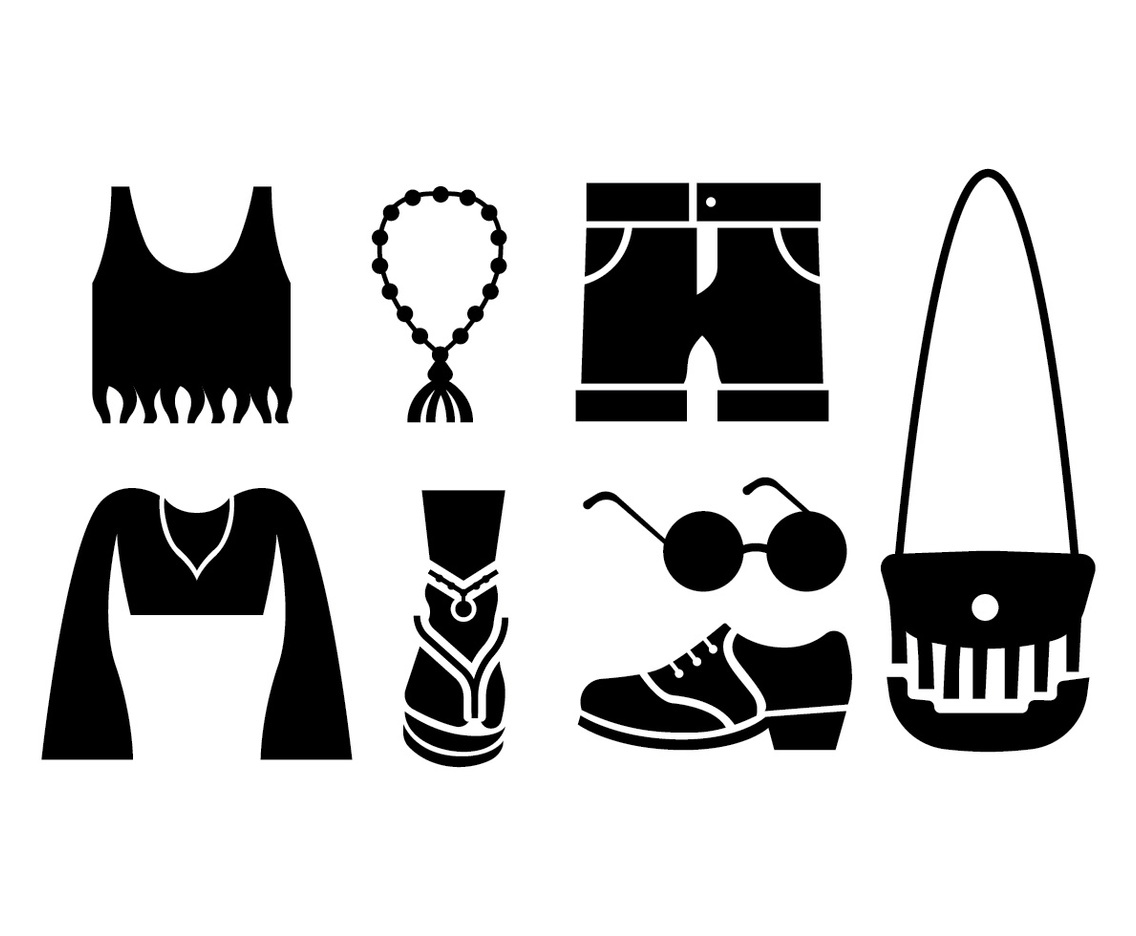 Boho  gypsy style vectors