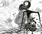 Wayang Gunungan Illustration