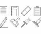 Free Paper Supplies Icon Set