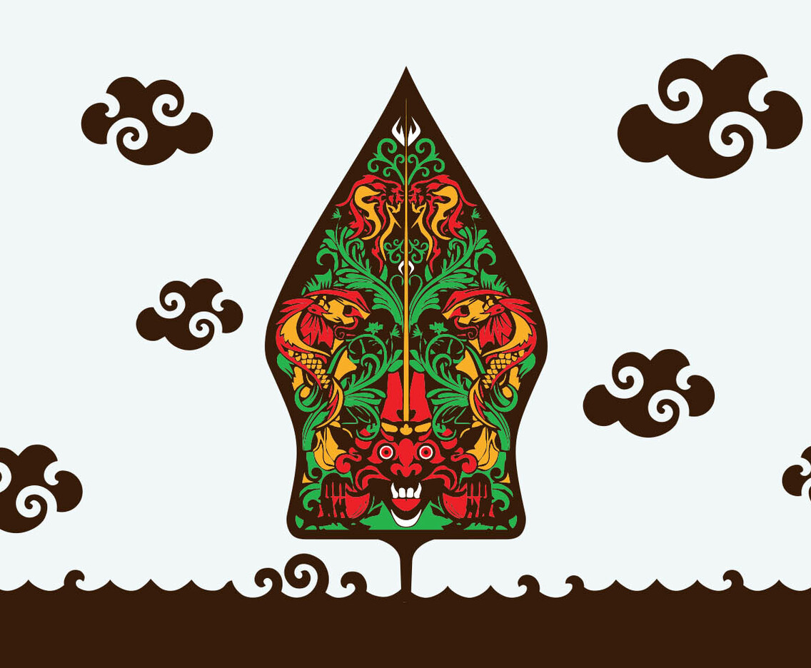 Illustration Of Gunungan Wayang