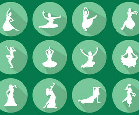 Silhouette Bollywood Dance