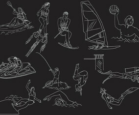 Water Sport Illustration