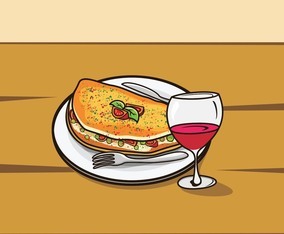 Illustration Of Omelet