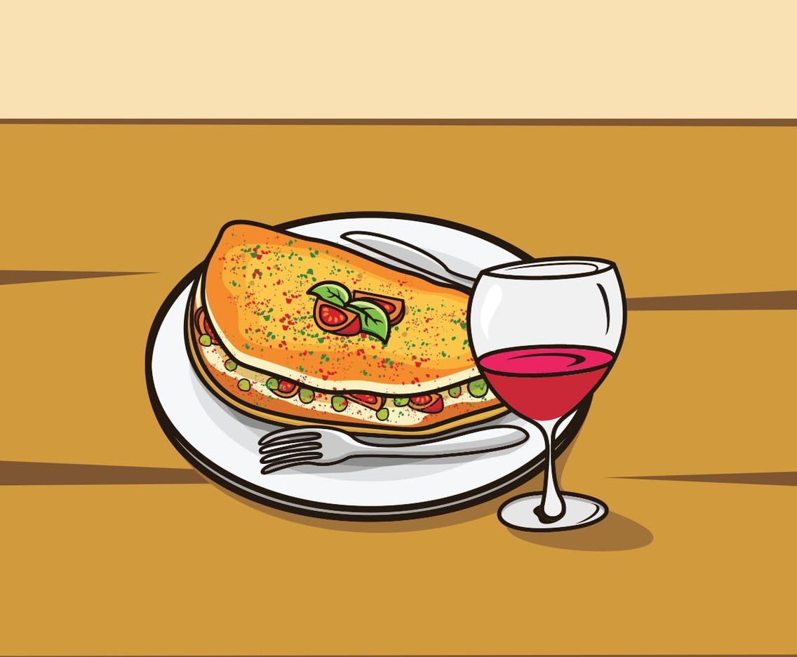 Illustration Of Omelet