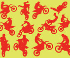 Silhouette Of Motorcross
