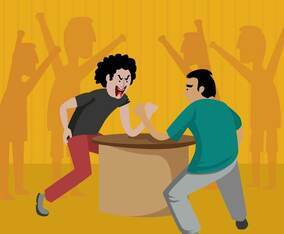 Free Arm Wrestling Illustration