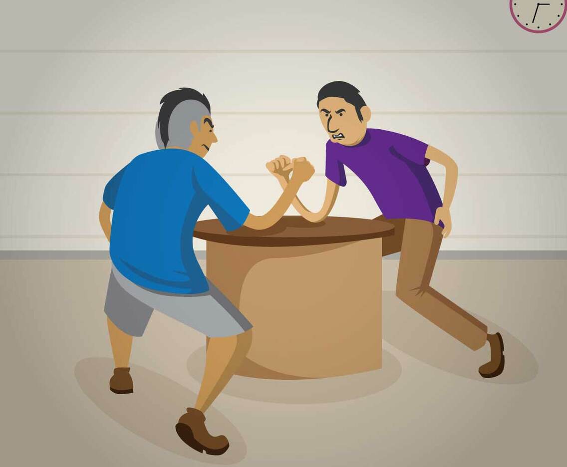 Free Arm Wrestling Illustration