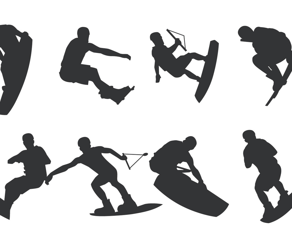 Wakeboarding Silhouette