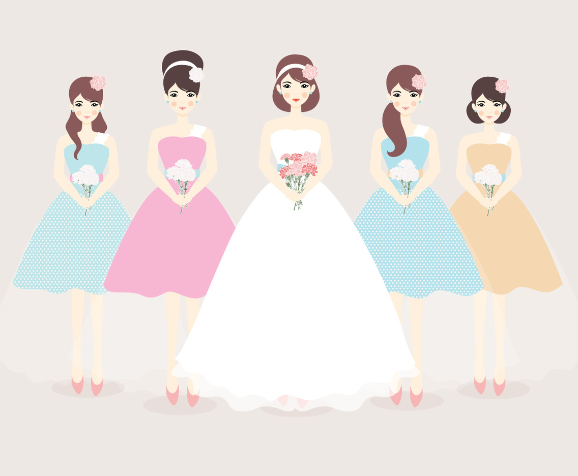 Bridesmaid Vector