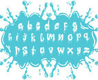 Set Of Water Alphabet Lowercase
