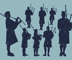 Bagpiper Silhouette