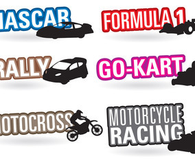 Free speedway motors - Vector Art