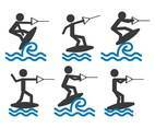 Wakeboarding vector